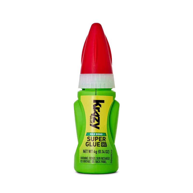 Krazy Glue غراء كرازي ماكس بوند جل EZ سqueeze، 4 جرام، غراء فائق القوة للبلاستيك، السيراميك، الخشب، المطاط، المعدن، الجلد والمزيد، مقاوم للصدمات، لا يتسرب، لاصق سريع التثبيت، يتحمل أكثر من 1000 رطل* - Image 2